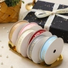 16MM gold-embossed edge ribbed letter flower gift packaging bow ribbon details Picture